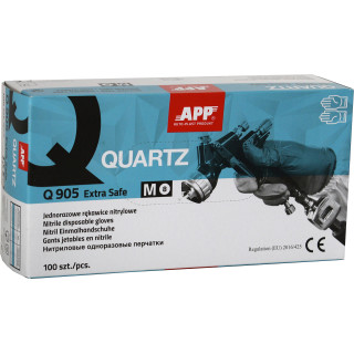APP Перчатки нитриловые повышенной прочности Quartz синие размер M