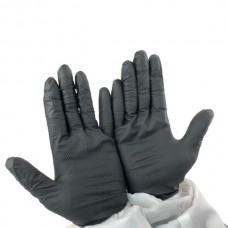 CRS Перчатки одноразовые нитриловые черные размер L, 100 шт