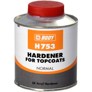 BODY Затверджувач для 2К фарб, ґрунтів та лаків 0.25 л H753 HARDENER FOR TOPCOATS NORMAL HB BODY
