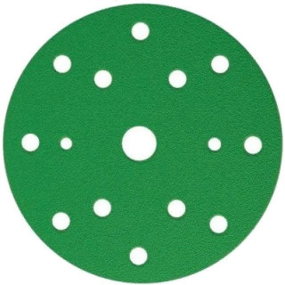 P1500 SUNMIGHT Круг с пылеудалением на пластиковой основе 150 мм 15 отв зеленый