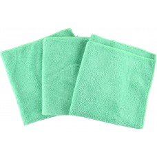 APP 080648 Серветка безпилова з мікрофібри MF Clothe (40 см*40 см) - зеленая ( 3 шт)