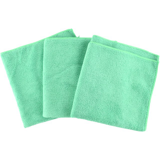 APP 080648 Серветка безпилова з мікрофібри MF Clothe (40 см*40 см) - зелена ( 3 шт)