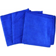 APP 080649 Салфетка беспыльная из микрофибры MF Clothe (40 см*40 см) - темно-синяя ( 3 шт)
