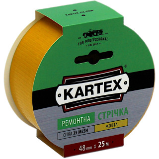 Ремонтная лента KARTEX 48 мм х 25 м желтая