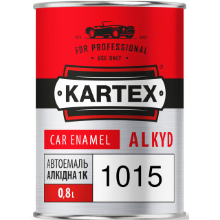 Kartex Автофарба алкідна 1015 Червона 0,8 л